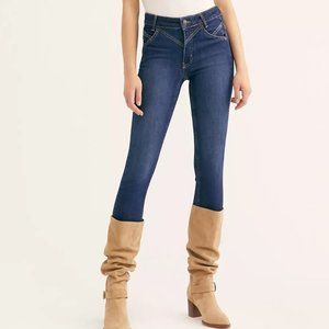 FREE PEOPLE RILEY JEANS BLUE AND BLACK
